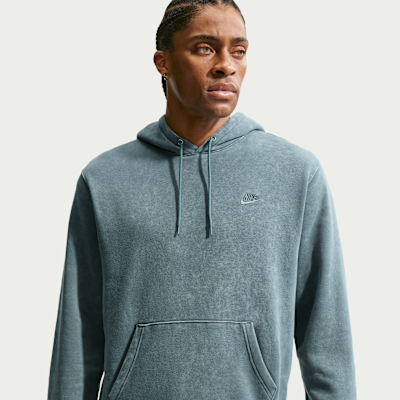 Nike Sportswear Club Men's Washed Fleece Hoodie. Nike.com